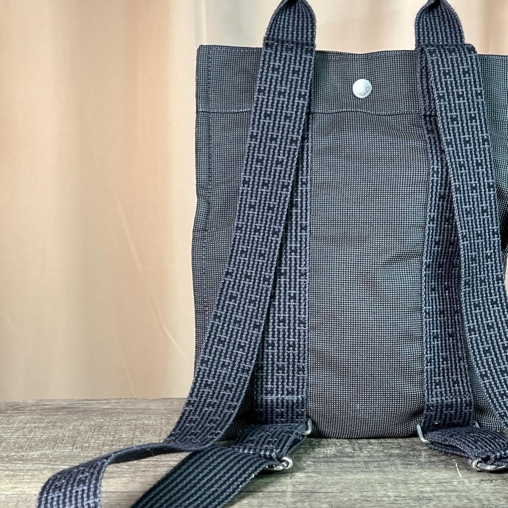 Hérmes Backpack Yale Line Ad PM Grey Canvas Unisex Rucksack with Lock - Picture 10 of 16